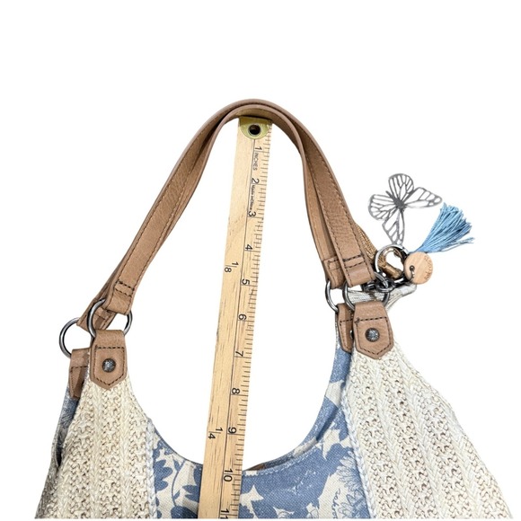 Sakroots The Sak Roma Shopper Hobo Shoulder Bag Tote Purse Woven Straw Canvas - Picture 16 of 16
